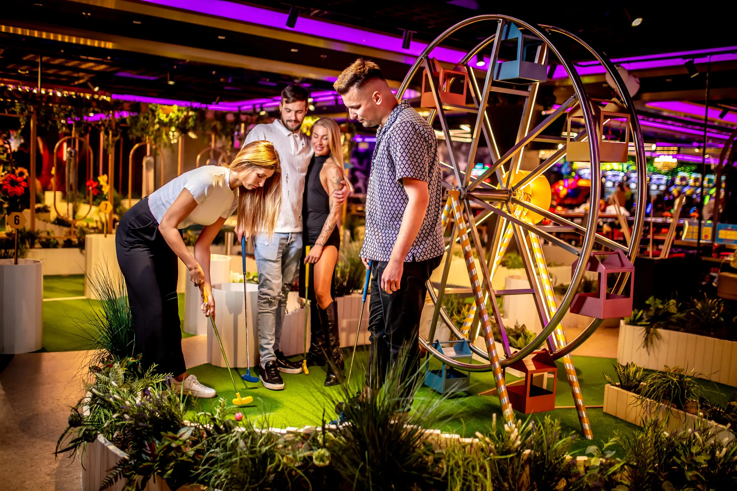 Minigolf v LEVELS Prague